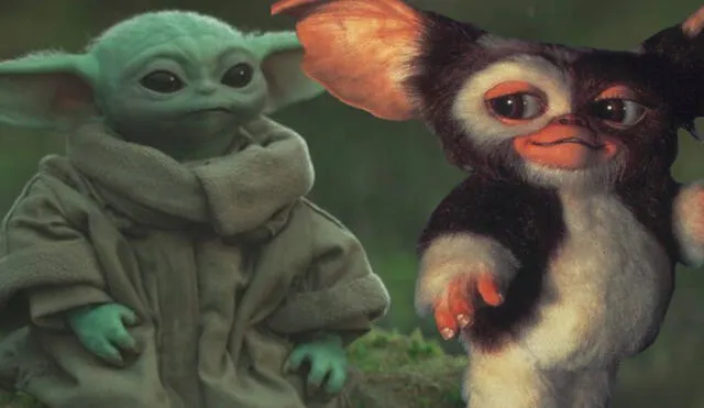 Joe Dante, director de "Gremlins", cree que el personaje de Baby Yoda en la serie "The mandalorian", es un plagio descarado de Gizmo, quien guarda muchas semejanzas con Grogu. Foto: composición/ Disney+/ Warner Bros