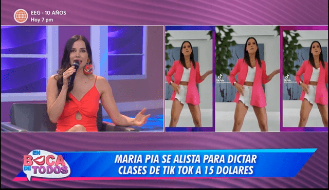 La iniciativa de María Pía Copello de lanzar un curso sobre TikTok fue defendida por Maju Mantilla. Foto: captura de América TV