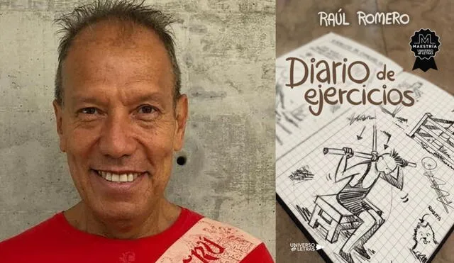 Raúl Romero se adentra en el mundo de la literatura con "Diario de ejercicios". Foto: composición/Raúl Romero/Instagram/libros.cc