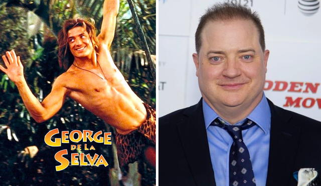 "George de la selva", protagonizada por Brendan Fraser, se estrenó el 16 de julio de 1997. La película de Disney fue una especie de parodia de Tarzán. Foto: composición LR/Disney/Esquire