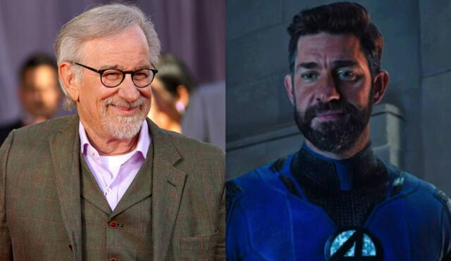 Los fanáticos creyeron que Steven Spielberg dirigiría a John Krasinski en el reboot de "Los 4 fantásticos" en el UCM. Foto: composición LR/ AFP/ Marvel Entertainment