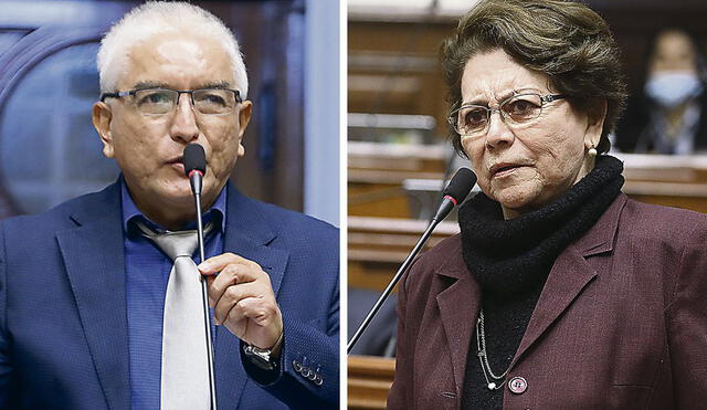 Echaíz y Acuña se encuentran en condición de no agrupados y la bancada no ha confirmado la presentación de una lista para la Mesa Directiva. Foto: composición La República/ Congreso