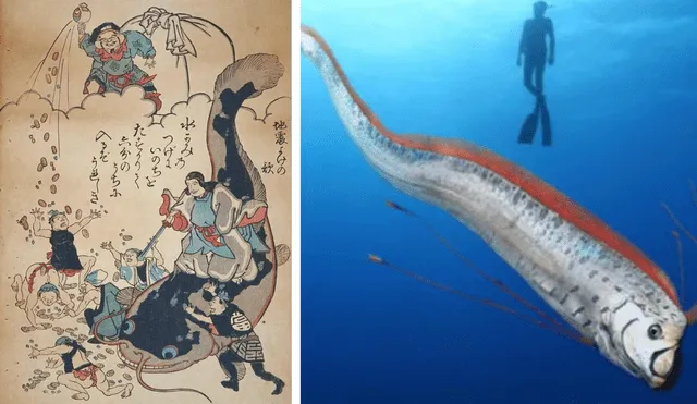 El origen de la leyenda del pez remo se remite a la mitología japonesa. Foto: composición LR/World History Encyclopedia/Paulo Oliveira