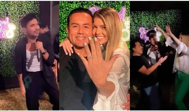 Brunella Horna y Richard Acuña se comprometieron el último sábado 16 de julio. Foto: composición LR/Instagram/Brunella Horna