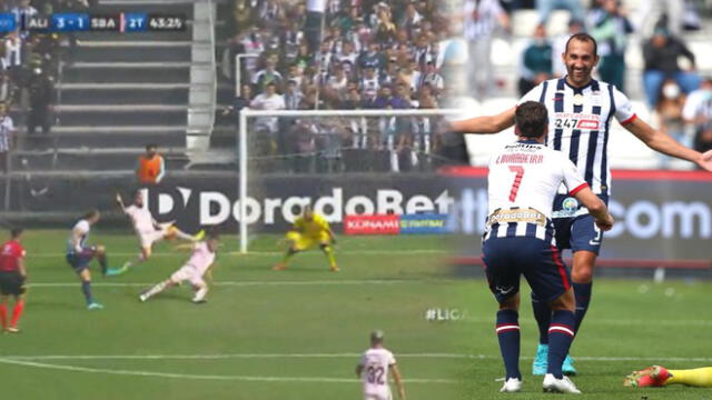Hernán Barcos anotó un gol y dio una asitencia en la victoria de ALianza Lima sobre Sport Boys. Foto: captura GolPerú
