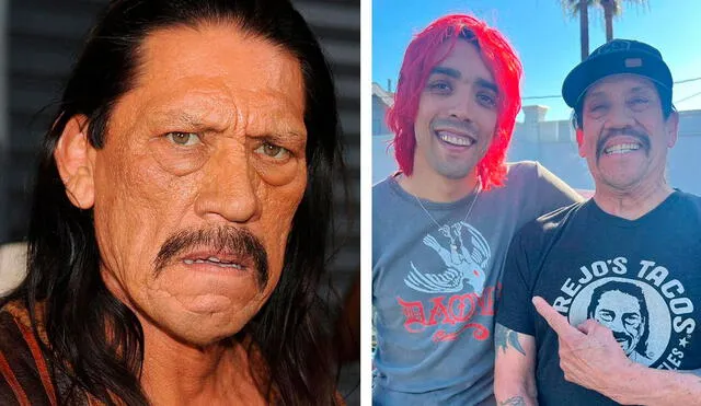 Danny Trejo junto a su segundo hijo, Gilbert Trejo, de 34 años. Foto: Page Six