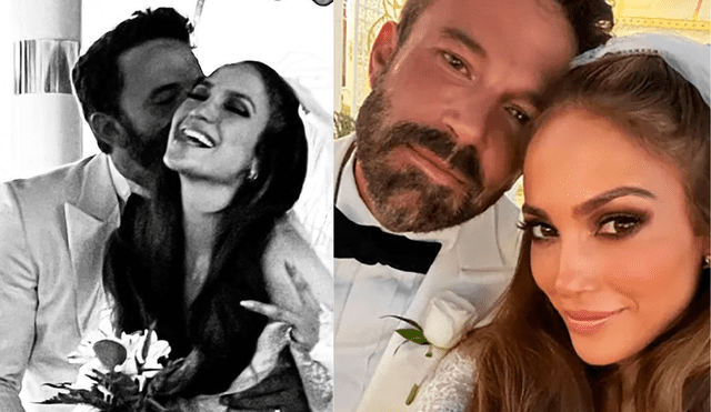 Jennifer Lopez y Ben Affleck contrajeron matrimonio en Las Vegas. Composición LR / Foto: On the J Lo