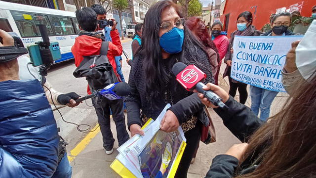 Cusco. Docente hizo sus descargos sobre el presunto maltrato a un niño. Foto: URPI/Alexander Flores