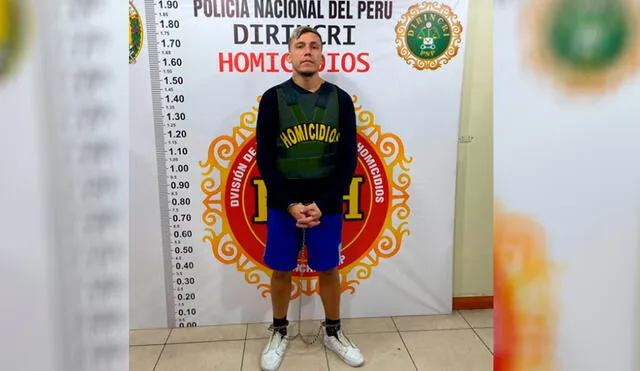 Alias ‘Machelo’, acusado de doble crimen y descuartizamiento, arribó a nuestro país en medio de un fuerte contingente policial. Foto: PNP