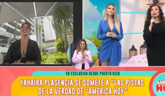 Yahaira Plasencia se encuentra disfrutando en las playas de Miami, aun así se hizo un espacio para conversar con "América hoy". Foto: Captura de América TV