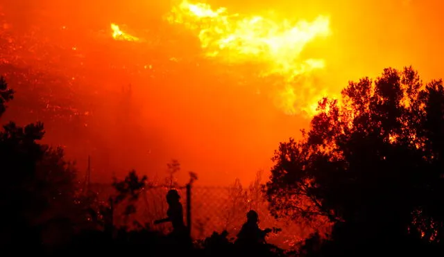 La temporada de incendios en Grecia comenzó en mayo, antes de lo habitual. Foto: EFE