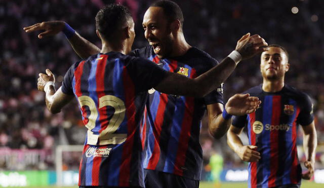 Barcelona se viene preparando para la temporada en España y está realizando amistosos en EE. UU. Foto: AFP
