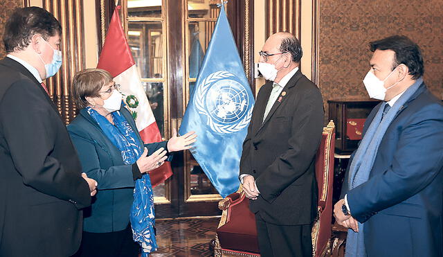 Encuentro. Michelle Bachelet llegó al Perú a raíz de la solicitud de Castillo el año pasado. Foto: difusión