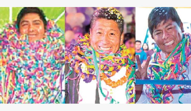 Candidatos. Helmer Fernández (Ciudad Nueva), Luis Ayca (Pocollay) y Freddy Huashualdo (distrito Gregorio Albarracín). Foto: La República