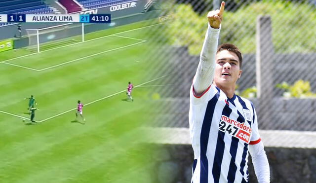 Juan Pablo Goicochea integra en plantel de reserva de Alianza Lima. Foto: captura de DirecTV Sports/Alianza History