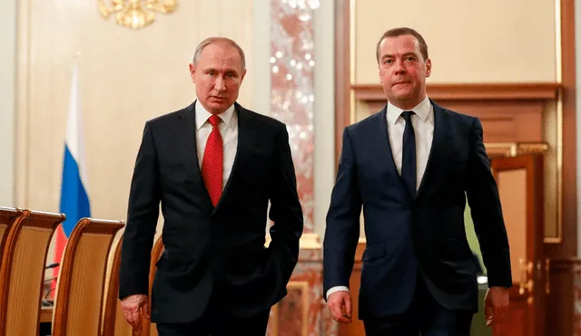 Dmitri Medvedev fue presidente de 2008 a 2012 en Rusia, en un periodo en el que Vladímir Putin dejó el cargo debido a una limitación legal de los mandatos, y pasó a dirigir el Gobierno. Foto: AFP