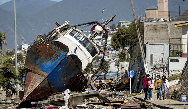 Temblor en Chile 2015. Foto: AFP
