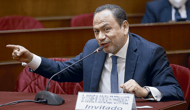 Locuaz. Gonzáles estuvo en el Congreso repitiendo denuncia. Foto: Congreso