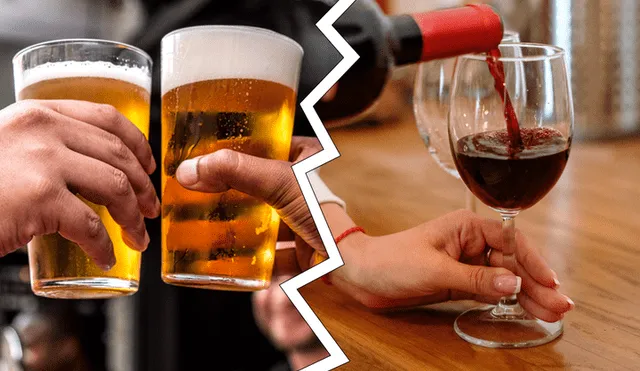 ¿Qué elegirías? ¿Un vaso de cerveza o una copa de vino? Foto: Pexels / composición de Gerson Cardoso / La República
