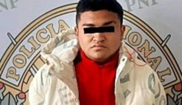 El intervenido fue identificado como Nick Brayan Castro Cruzado (19). Foto: PNP