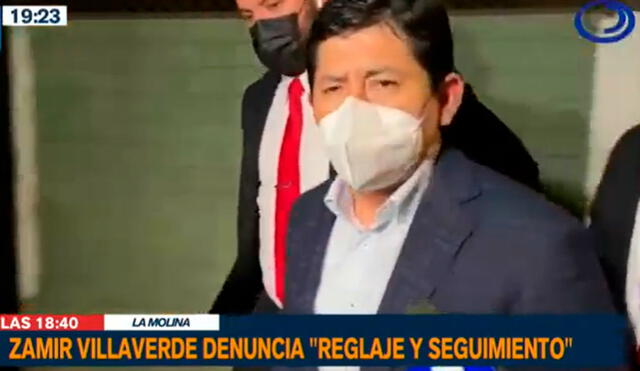 Zamir Villaverde se dirigió a la Comisaría de La Molina para denunciar, nuevamente, un presunto reglaje en su casa. Foto: captura/canal N