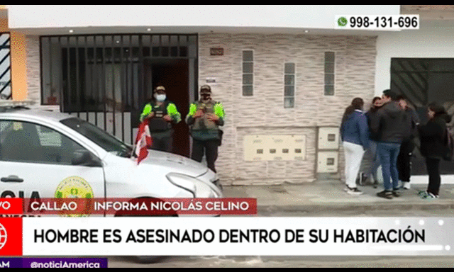 El cuerpo aún no ha sido levantado porque se espera la presencia de los peritos de ley. Foto: captura de América Noticias