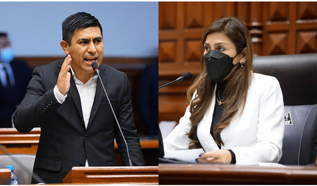 El congresista de Perú Libre se mostró en contra a la candidatura de Lady Camones a la Mesa Directiva del Congreso. Foto: composición LR/Twitter Alex Flores/Andina