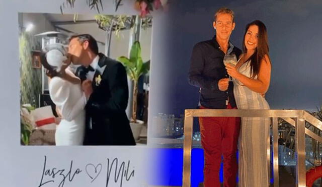 Laszlo Kovacs y Mili Asalde se casaron en una ceremonia con pocos invitados y la pasaron de maravilla. Foto: composición LR/@laszloloszla/Instagram/@miliasalde/Instagram