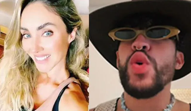 Anahí reaccionó en redes sociales a la interpretación de Bad Bunny de su tema "Sálvame". Foto: Composición La República/Anahí/Bad Bunny/Tik Tok