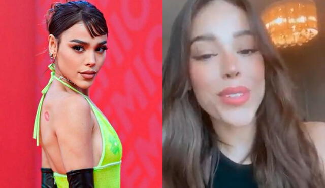 Danna Paola reveló estar entusiasmada por su pronto reencuentro con sus seguidores peruanos. Foto: composición LR/Danna Paola/Instagram/captura de YouTube