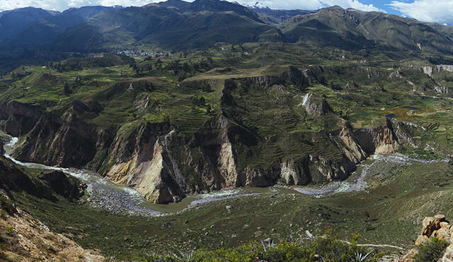 El valle del Colca tiene un paisaje deslumbrante. Foto: Autocolca