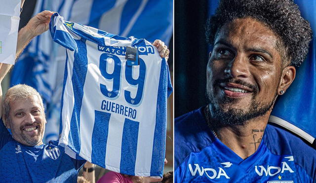 Paolo Guerrero usará el número 99 por la cantidad de años que cumple su nuevo equipo este 2022. Foto: composición de Avaí FC