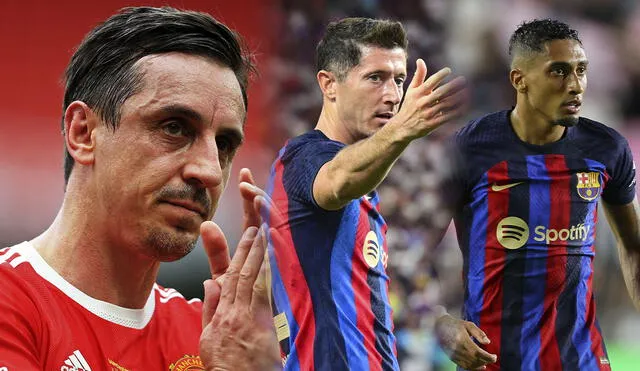 Gary Neville se manifestó fuertemente sobre la situación del FC Barcelona. Foto: composición LR/AFP