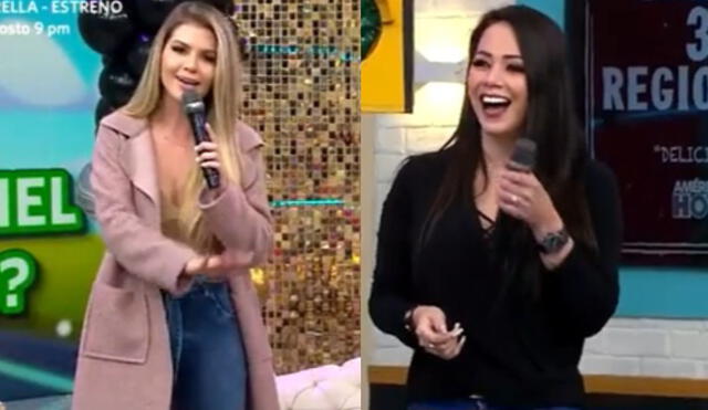 Brunella Horna afirmó que Melissa Klug también ha tenido parejas "millonarias". Foto: composición/ capturas de América TV