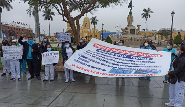 Profesionales exigen firma de ley que les favorece. Foto: Y. Goicochea/La República