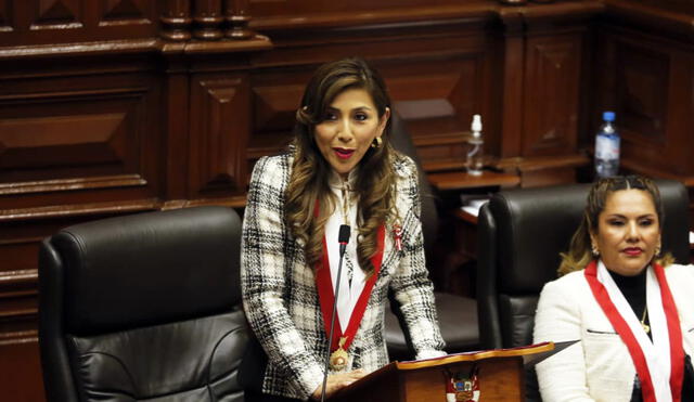 Lady Camones es la nueva presidenta del Congreso. Foto: Carlos Félix / La República