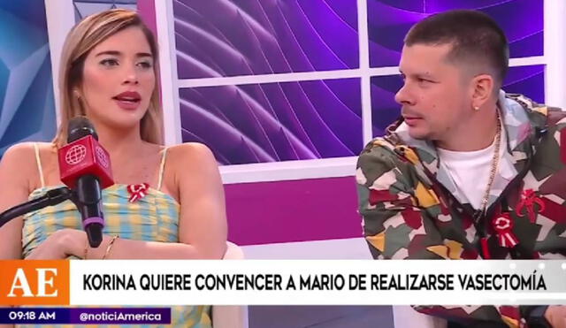 Korina Rivadeneira y Mario Hart ya no quieren más hijos tras convertirse en padres por segunda vez. Foto: captura de América TV