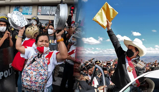 “Pedro Castillo: un año de desgobierno en Perú”, así tituló el medio alemán DW. Foto: AFP