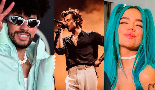 MTV Video Music Awards 2022: artistas nominados. Foto: composición LR/Instagram/Bad Bunny/Harry Styles/Karol G