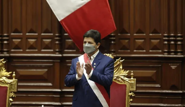 Pedro Castillo en el Congreso. Foto: Antonio Melgarejo / La República