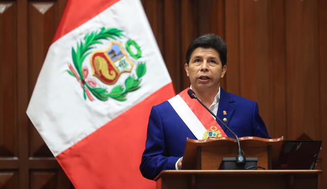 Pedro Castillo asumió la presidencia de la República el 28 de julio del 2021. Foto: Presidencia