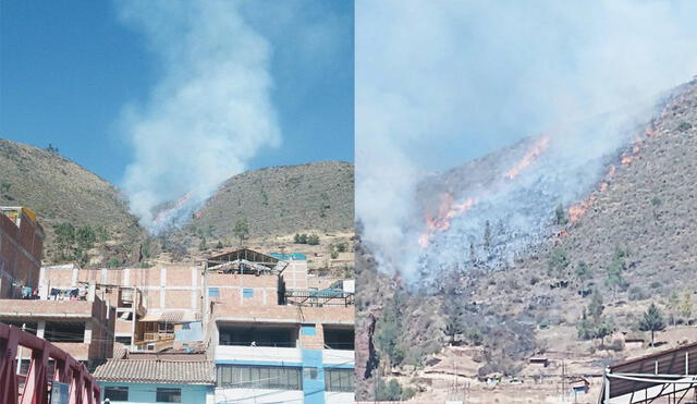 Los hombres siguen en la ardua lucha por detener el avance de las llamas, pero las condiciones climáticas de calor extremo no son aliadas. Foto: Facebook/Justo Mantilla Holguín