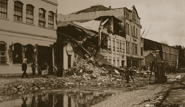 Terremoto de Valdivia en 1960. Foto: El País   