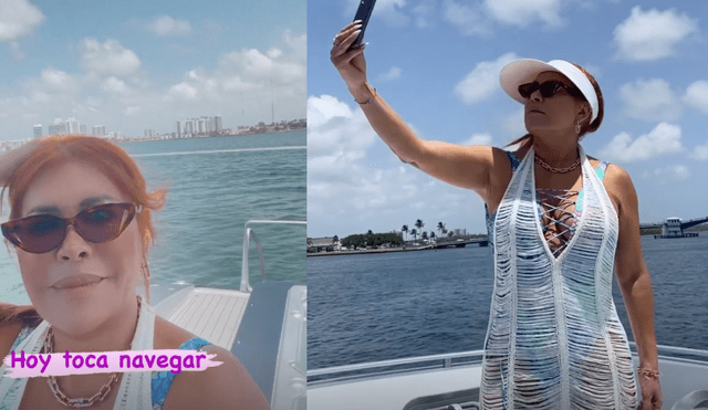 Magaly Medina disfruta del sol y una vida de lujos en Miami. Foto: Magaly Medina/Instagram