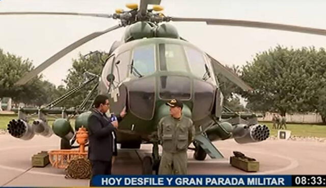 Gran Parada Militar por Fiestas Patrias 2022: helicóptero del Ejército apoyó durante Fenómeno del Niño. Foto: captura video/Panamericana