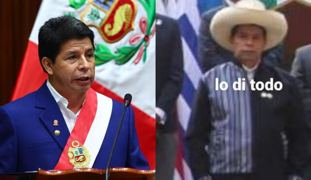 Conoce los los mejores memes que dejó el mensaje a la nación de Pedro Castillo. Foto: composición LR/Andina/Twitter