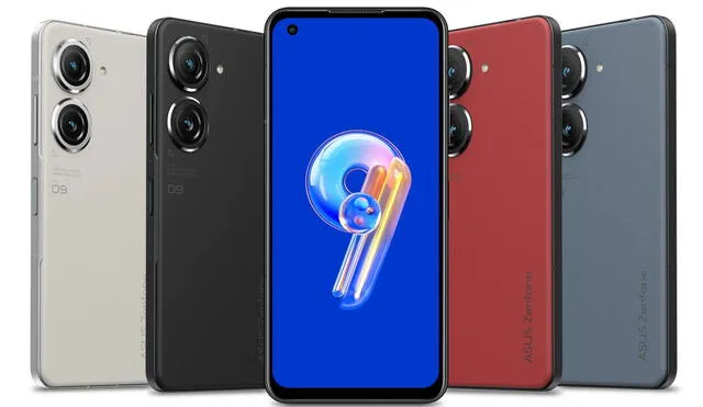 El Zenfone 9 está disponible en estos cuatro colores. Foto: Xataka