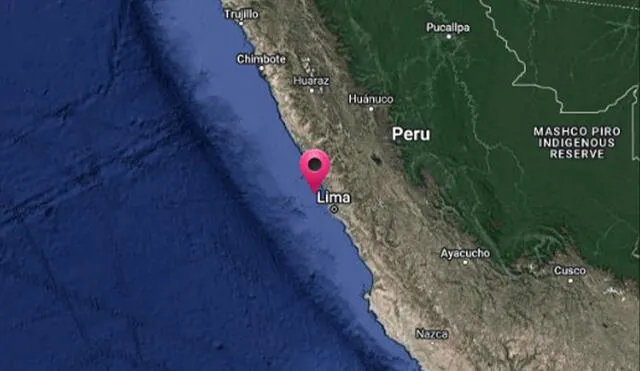 Sismo en Lima no generaría tsunami en litoral limeño. Foto: Twitter DHN