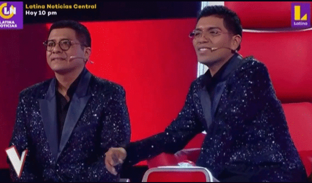 Christian Yaipén y Elmer Yaipén juntos en "La voz Perú". Foto: captura de Latina