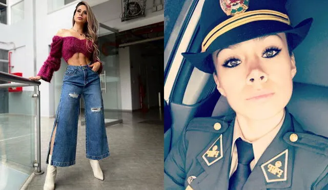Jossmery Toledo recordó su participación en la Parada Militar con la Policía Nacional del Perú. Foto: composición LR/JossmeryTol/Instagram